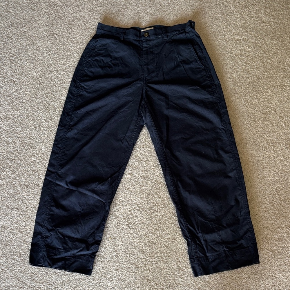 Ecologist Navy Canvas Trouser Size 10